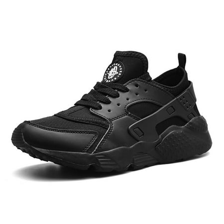 HOBIBEAR Mens Sneakers Outdoor Running Shoes Black (Size 7-11.5 Men)