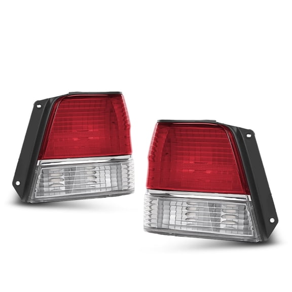 Red Clear Tail Lights Lamps Signal Brake Left Right Set Replacement Fit For 1995-1999 Toyota Tercel