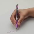 thumbnail image 6 of Pentel EnerGel Deluxe RTX Gel Pens, Medium Point, 0.7 mm, Assorted Barrels, Violet Ink, Pack of 3, 6 of 6
