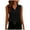 Black, variant on Women's Satin Tops Sleeveless Buttons Collared Blouse Solid Color Summer Casual Comfy Camisole Tank Tops for Women