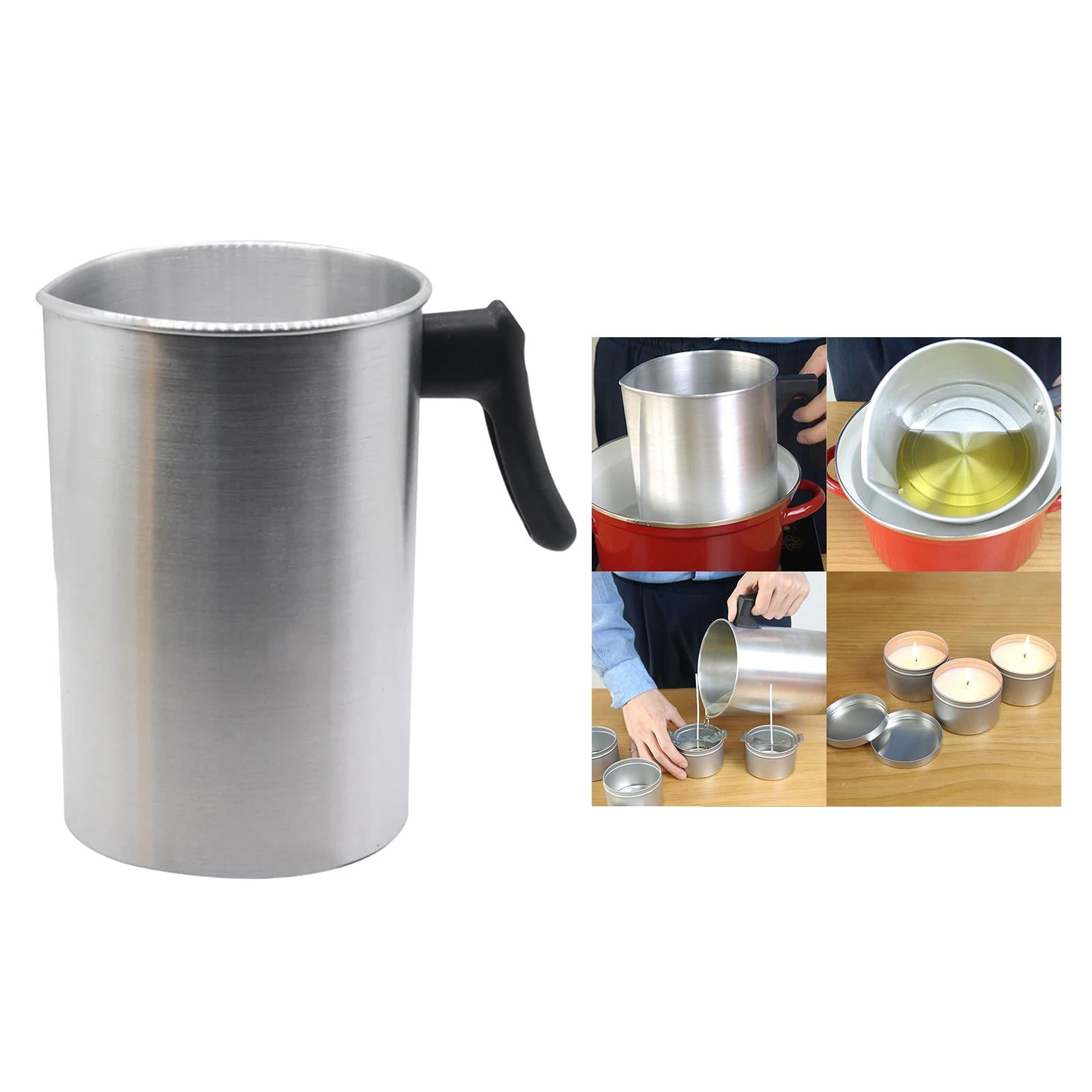 Yunhgft Light Candle Making Pouring Pot, Dripless Pouring Spout & -Resisting Handle, Wax