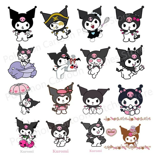 Sanrio-Parches de planchado My Melody Kuromi Cinnamorol Hello Kitty, ropa  de transferencia caliente, camisetas DIY, regalo para niños