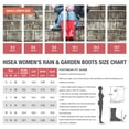 thumbnail image 2 of HISEA Women's Rain Boots Waterproof Rubber Rain Shoes for Ladies Mid Calf Garden Boots with Comfort Insole, 2 of 6