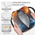 thumbnail image 3 of Rocae Red And Blue Fire Dragon D for Leakproof Lunch Box for Adults, Wide Opening Lunch Tote Bag, Reusable Lunch Cooler Bag, 3 of 6