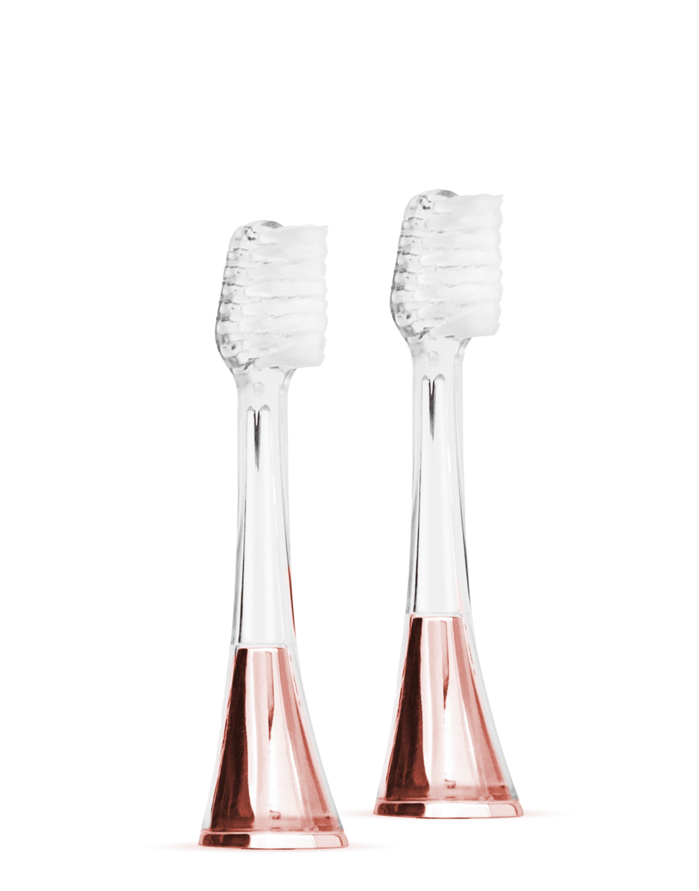 Supersmile Zina45 Replacement Brush Heads for Sonic Pulse Toothbrush, Rose Gold, 2 Count (Pack of 1)