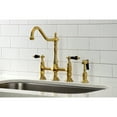 thumbnail image 3 of Kingston Brass KS1277PKLBS Duchess Bridge Kitchen Faucet with Brass Side Sprayer, Brushed Brass, 3 of 7