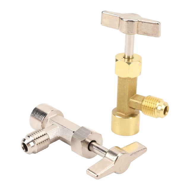 Kit De Grifo De Lata R134A, Grifo De Lata De Refrigerante Autosellante De Latón Fácil De Instalar Para De Aire Acondicionado Automotriz