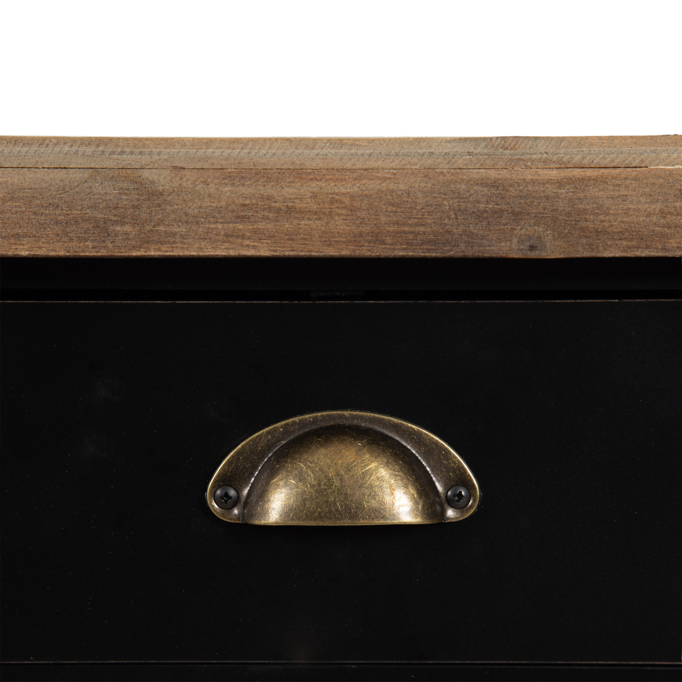 Kate and Laurel Rutledge Vintage Wooden Console Table with Shelf, 40 x 14 x 33, Hazelnut and Black, Traditional Wood Entryway Table with Drawers and Decorative Turned Legs for Entry Storage Options