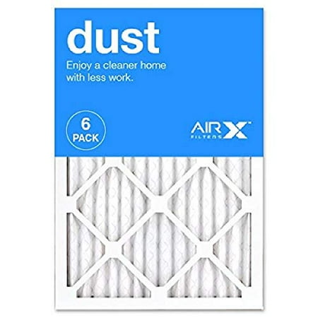 

AIRx 6-Pack Premium DUST Series MERV 8 Pleated Air Filter - Made in the USA - 16x16x1
