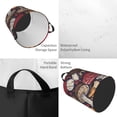 thumbnail image 4 of Daiia Forest Wild Mushroom Round Laundry Basket with Handles Thickened Waterproof Circular hamper,Dirty Clothes Storage Basket for Bedroom,Bathroom,College Dorm-Medium, 4 of 8