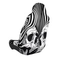 thumbnail image 2 of Wukai Psychedelic Skull Illusion Art Full Set Car Seat Covers with Soft Padding Universal Auto Front Seats Protector and Cushion Mat, 2 of 5