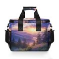 thumbnail image 7 of FORMRS Insulated Cooler Bag 24 Cans Capacity Soft Leakproof Lunch Box with Side Pockets, Beautiful Mountain, 7 of 7