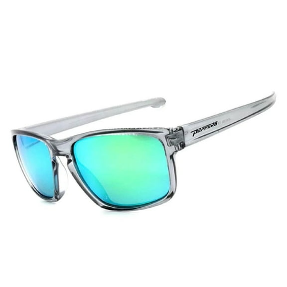 Peppers High Tide Grey Frame Brown Polarized With Green Mirror Lens Sunglasses