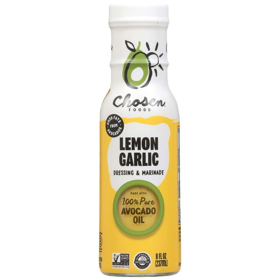 Pack of 2 Chosen Foods Lemon Garlic Dressing and Marinade, 8 oz (Package May Vary)