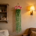 thumbnail image 2 of Shipiny Simulated Green Weeping Plants, Wall-mounted Artificial Aquatic Leaf Decor, Beautiful Faux Greenery for Wedding Wall, Home Background and Indoor Wall Decoration, Wine, 2 of 7