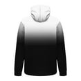 thumbnail image 5 of SwiftWear Hoodies for Men Casual Fashion Pocket Gradient Color Pullover Long Sleeve Tops Hooded Sweatshirt, Black S, 5 of 6
