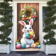 thumbnail image 7 of FAMTKT Easter Door Cover, Bunny Easter Door Banner for Large Party Supplies Room Garden Wall Holiday Decoration Background Banner Party Decorations, 7 of 7