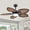 Wood Grain, variant on YIOSI 44" Tropical Palm Leaf Ceiling Fan with LED Lights, Remote/APP Control, Quiet Reversible Motor, Dimmable Lighting, Indoor/Outdoor Ceiling Fans for Patios, Porches, Bedrooms - Brown