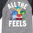 thumbnail image 3 of Inside Out - All The Feels -Toddler And Youth Raglan Graphic T-Shirt, 3 of 4