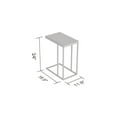 thumbnail image 4 of Safdie & Co. Table D'Appoint 20L En Forme De C Bois Brun Récupéré Métal Noir, 4 of 4