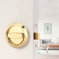 thumbnail image 2 of With Handle Door Lock Handle, Door Lock, Exquisite For Door Closet Drawer Cabinet Gold, 2 of 8
