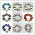 thumbnail image 2 of Christmas Gift Bracelets Bangles Glass Crystal Oval Shaped Statement Bracelet, 2 of 9