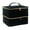 Black, variant on FENOHREFE Double Layer NailPolish Carrying Bag Bag Holds 30 Bottles NailPolish Storage Box Case with Handle Portable
