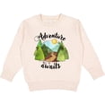 thumbnail image 2 of Inktastic Adventure Awaits Woodland Trail Toddler Sweatshirt, 2 of 4