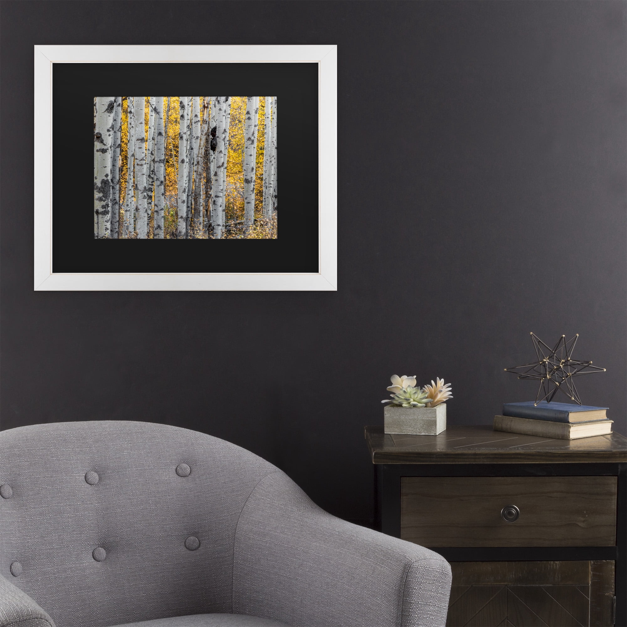 Trademark Fine Art 'Aspen Trees' Canvas Art by Pierre Leclerc