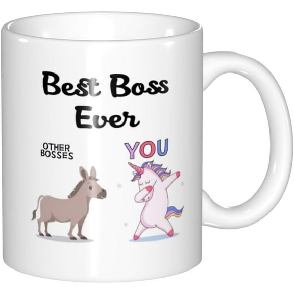 Christmas Boss Ever Unicorn Mug | Gift for Boss | Best Boss Ever Gift | Funny Gift for Boss | Humorous Coffee Cup | Sarcastic Boss