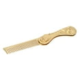 thumbnail image 3 of Foldable Hair Comb, Folding Hair Comb Comfortable Grip Rounded Teeth  For Travel Use Gold, 3 of 8