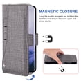 thumbnail image 3 of OnePlus 7T Pro Case, iCoverCase Genuine Leather Wallet Case Slim Fit Folio Book Design with Stand and Card Slots Flip Case Cover for OnePlus 7T Pro (Gray), 3 of 5