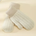 thumbnail image 3 of Alkepwun Winter Warm Mittens for Women - Thick Knitted Gloves with Soft Lining - Cold Weather Accessories & Gifts, 3 of 5