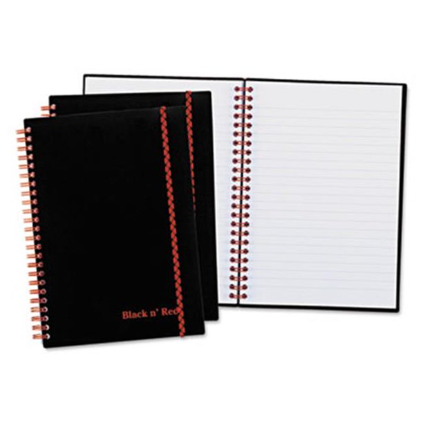Pink & Black 67026 Twinwire SemiRigid PlasticCover Notebook Plus Pack
