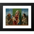 thumbnail image 2 of Giovanni Battista Cima da Conegliano 24x19 Black Modern Framed Museum Art Print Titled - Madonna and Child with Saints Francis and Clare (ca. 1510), 2 of 5