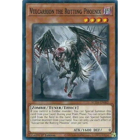 YuGiOh Supreme Darkness Common Vulcarrion the Rotting Phoenix SUDA-EN082