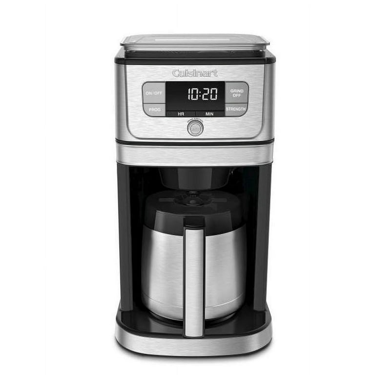 Cuisinart 10 Cup Coffee Maker with Grinder, Automatic Grind & Brew,  Black/Silver, DGB-450