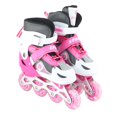thumbnail image 2 of Patins à Roues Alignées pour Enfants, Patins à Roulettes pour Enfants Résistants aux Impacts avec Roues Lumineuses pour Jardin Rose, Bleu Blanc, 2 of 8