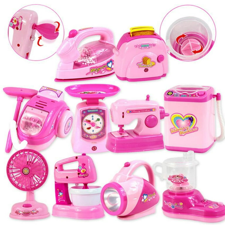 12pcs/set Kids Play House Household Appliances Toys Girls