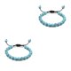 thumbnail image 3 of Jumpingount cuentas de piedras preciosas naturales para mujeres y hombres regalo unisex 2Conjunto Línea negra minimalista + Línea negra+azul claro, 3 of 6