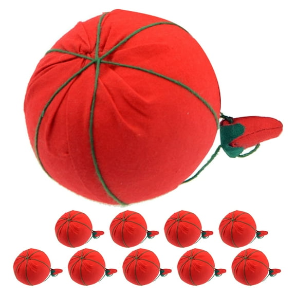 HONMEET 12Pcs Compact Pin Cushion Red Cloth for Home Use and Sewing Enthusiasts