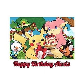 Pokemon Ash Pikachu Kids Fans Edible Cake Toppers – Ediblecakeimage