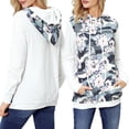 thumbnail image 1 of Con Capucha Con Estampado Floral Para Mujer Con Cuello Y Cuello Con Capucha SG Colco  Sudadera con capucha floral para mujer, 1 of 8