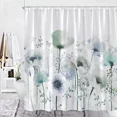 thumbnail image 5 of Art Flower Shower Curtains Watercolor Yellow Red Blue Poppy Floral Plant rs Fabric Bathroom Curtain Bath Accessies Set, 5 of 6