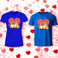 thumbnail image 3 of Playera En Duo Para Parejas De Capybara 14 De Febrero San Valentin Color Azul Talla Mediana Marca Emil SaEs, 3 of 4