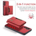 thumbnail image 6 of for Samsung Galaxy A36 5G Case, Magnetic Buckle Leather Detachable Wallet Cover, Card Pocket Back Flip Kickstand Shockproof Business Slim Phone Case For Samsung Galaxy A36 5G, Red, 6 of 10