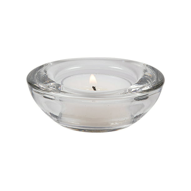 Round Glass Tealight Candle Holders Dz, Round Glass Votive Candle Holders