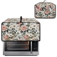 thumbnail image 2 of ZIATUBLES Vintage Floral Print Convection Toaster Oven Cover for Kitchen Counter Stain Resistant Appliance Protective Case with Top Handle Washable Decor Accessories, 22.5" x 18.5" x 13", 2 of 8