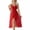 Red, variant on SROBPTY Women Solid Backless V Neck Camisole Long Sleepshirt Dress Loungewear Red, S