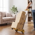 thumbnail image 4 of PONPRNGY Small Folding Hand Truck Dolly with 2 Wheels, Foldable Luggage Cart, Lightweight Plastic Collapsible Cart, for Airport Travel Moving Use, 4 of 7